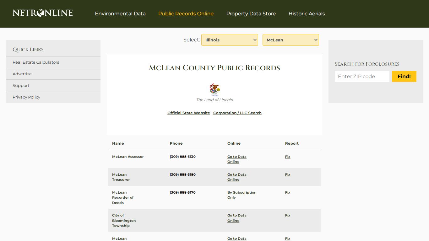 McLean County Public Records - NETROnline.com